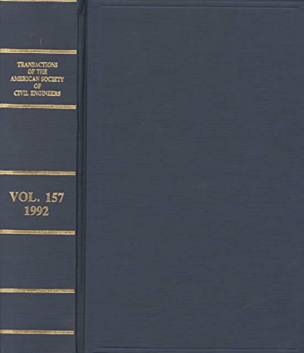 9780872629349: Transactions of the American Society of Civil Engineers 1992