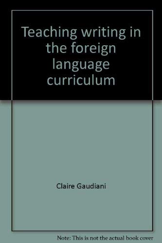 Imagen de archivo de Teaching writing in the foreign language curriculum (Language in education) a la venta por mountain