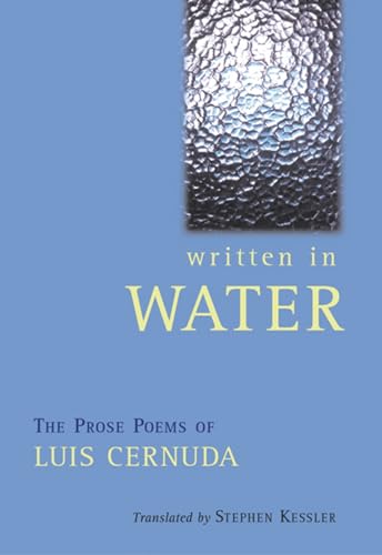 9780872864313: WRITTEN IN WATER: The Collected Prose Poems