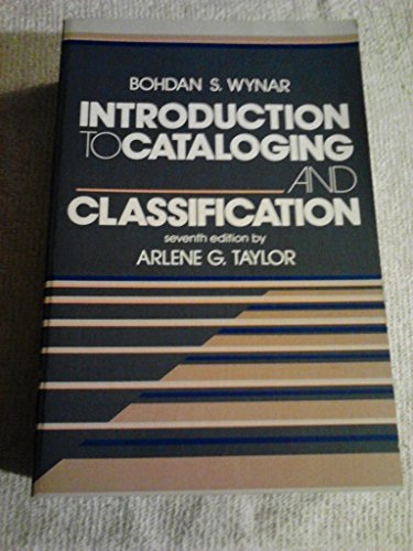 Beispielbild fr Introduction to Cataloging and Classification zum Verkauf von Better World Books