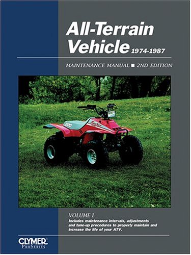 Stock image for All-Terrain Vehicle Maintenance Manual, 1974-1987 (All Terrain Vehicle Service Manual 1974-1987) Volume 1 for sale by Sarah Zaluckyj