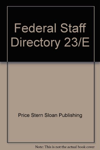 1996 Federal Staff Directory: Fall (23rd ed) (9780872891227) by Roger Price