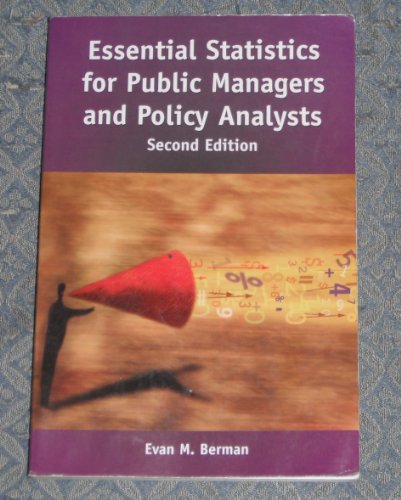 Beispielbild fr Essential Statistics for Public Managers and Policy Analysts zum Verkauf von Better World Books