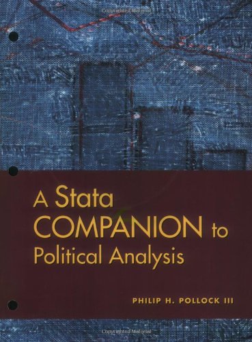 Imagen de archivo de A Stata Companion to Political Analysis [With CDROM] a la venta por ThriftBooks-Atlanta