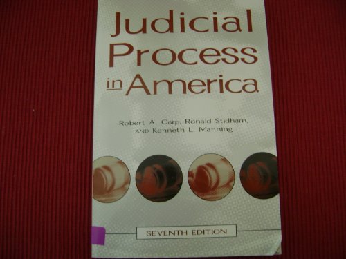 Stock image for Judicial Process in America for sale by BookHolders