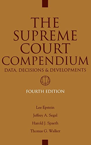 9780872893504: The Supreme Court Compendium: Data, Decisions, And Developments