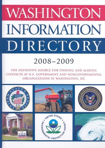 Imagen de archivo de Washington Information Directory 2008-2009 a la venta por Better World Books