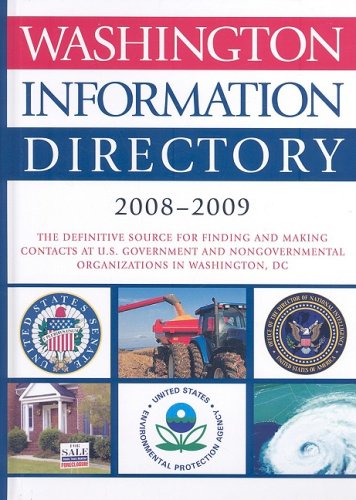 Stock image for Washington Information Directory 2008-2009 for sale by Better World Books