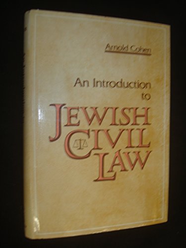Imagen de archivo de Introduction to Jewish Civil Law a la venta por Better World Books
