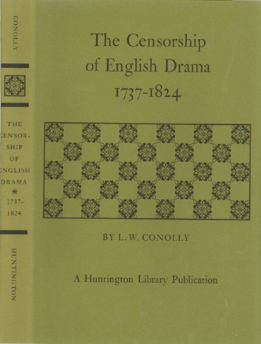 Imagen de archivo de The Censorship of English Drama, 1737-1824 a la venta por Wonder Book