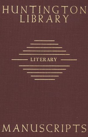 Imagen de archivo de Guide to Literary Manuscripts in the Huntington Library a la venta por Wonder Book