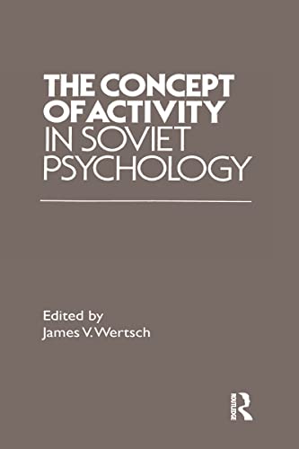 Beispielbild fr The Concept of Activity in Soviet Psychology zum Verkauf von Blackwell's