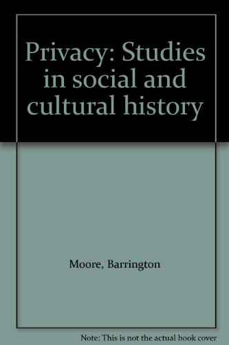 9780873322669: Privacy: Studies in Social and Cultural History