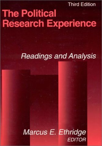 9780873325172: The Political Research Experience: Readings and Analysis