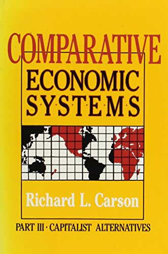 Imagen de archivo de Comparative Economic Systems a la venta por UHR Books