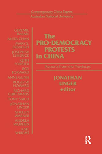 Beispielbild fr The Pro-Democracy Protests in China zum Verkauf von Blackwell's