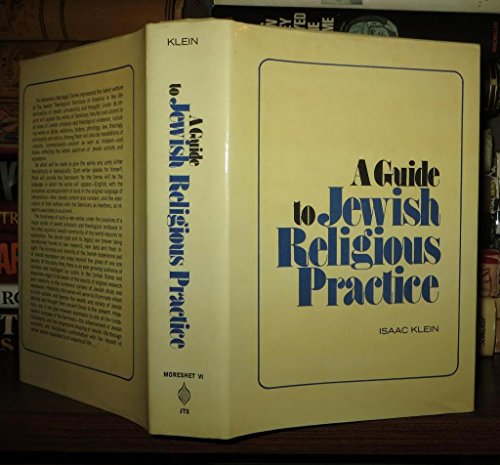 Imagen de archivo de A Guide to Jewish Religious Practice a la venta por ZBK Books