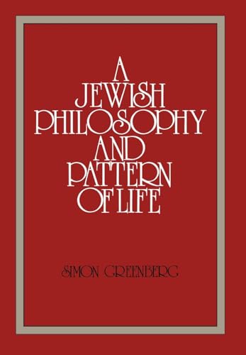 Imagen de archivo de A Jewish Philosophy and Pattern of Life (Moreshet) a la venta por Bank of Books
