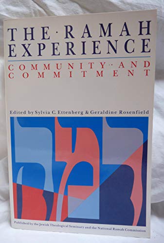9780873340519: The Ramah Experience: Community and Commitment