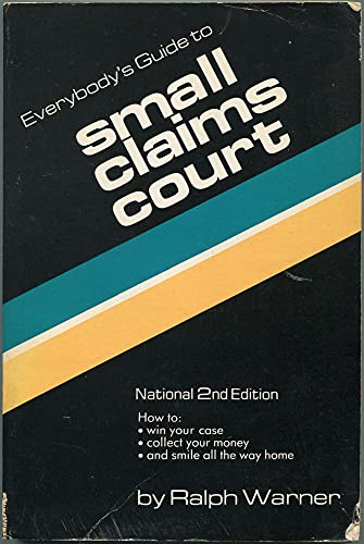 Beispielbild fr Everybody's Guide to Small Claims Court zum Verkauf von HPB-Red