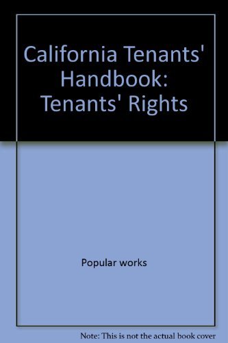 Stock image for California Tenants' Handbook: Tenants' Rights for sale by ThriftBooks-Dallas