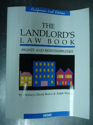 Beispielbild fr Rights & Responsibilities (California Landlord's Law Book: Rights & Responsibilities) zum Verkauf von Books From California
