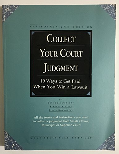 Beispielbild fr Collect Your Court Judgement (How to Collect When You Win a Lawsuit, California Edition) zum Verkauf von HPB-Red