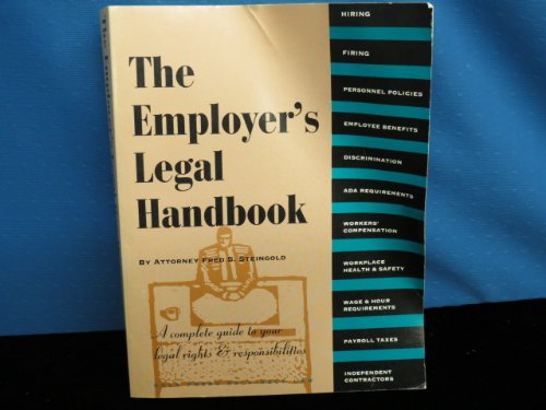 Stock image for The Employer's Legal Handbook 1.2 for sale by Better World Books: West