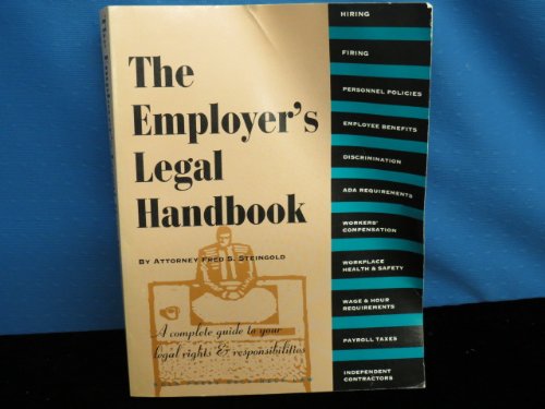 Stock image for The Employers Legal Handbook for sale by Green Street Books