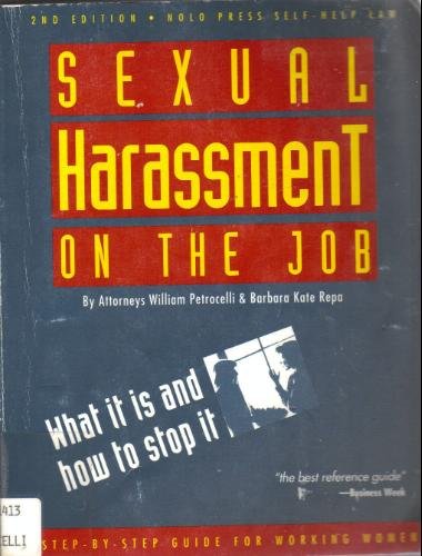 Imagen de archivo de Sexual Harassment on the Job (2nd Ed.) a la venta por Persephone's Books