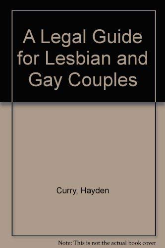 Stock image for A Legal Guide for Lesbian and Gay Couples (Legal Guide for Lesbian & Gay Couples) for sale by EKER BOOKS