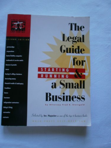 Beispielbild fr The Legal Guide for Starting & Running a Small Business zum Verkauf von Wonder Book