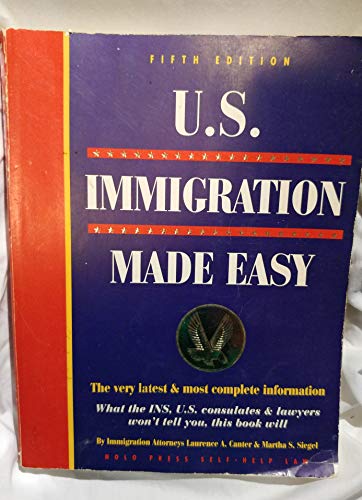 Beispielbild fr U.S. Immigration Made Easy zum Verkauf von HPB-Diamond