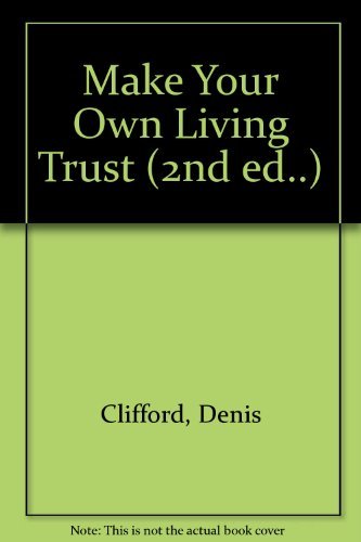 Stock image for Make Your Own Living Trust for sale by Better World Books