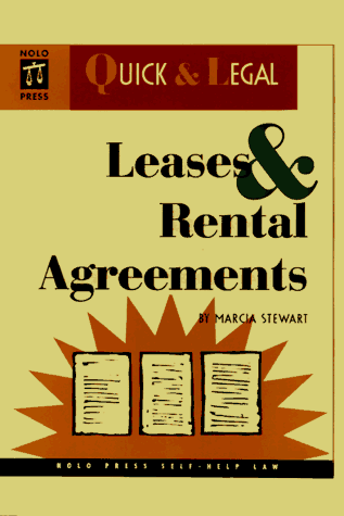 Stock image for Leases & Rental Agreements (Quick & Legal Series) for sale by Ergodebooks