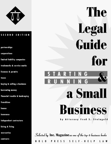 Beispielbild fr Legal Guide for Starting & Running a Small Business (3rd ed) zum Verkauf von HPB-Red