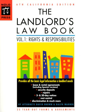 Beispielbild fr The Landlord's Law Book: California Edition (6th ed) zum Verkauf von Books From California