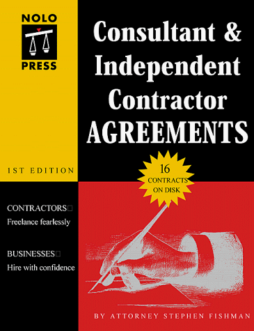 Stock image for Consultant and Independent Contractor Agreements Book with Disk [With *] for sale by ThriftBooks-Atlanta