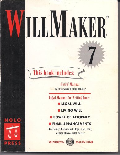 Imagen de archivo de Willmaker 7 a la venta por Better World Books: West