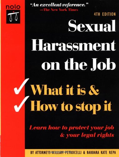 Beispielbild fr Sexual Harassment on the Job : What It Is and How to Stop It zum Verkauf von Better World Books: West