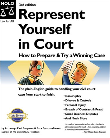 Beispielbild fr Represent Yourself in Court: How to Prepare & Try a Winning Case (3rd Ed) zum Verkauf von HPB-Red