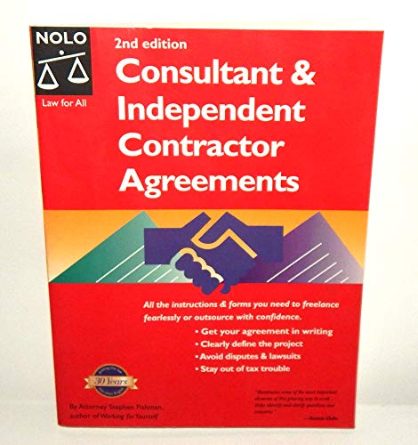 Stock image for Consultant and Independent Contractor Agreements for sale by Better World Books