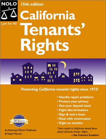 Stock image for California Tenants' Rights (California Tenants' Rights) for sale by HPB-Red
