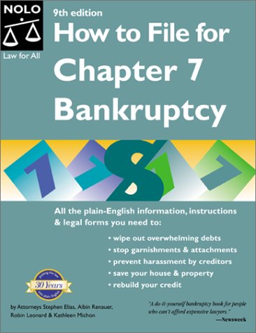 Beispielbild fr How to File for Chapter 7 Bankruptcy (How to File for Chapter 7 Bankruptcy, 9th ed) zum Verkauf von HPB-Red