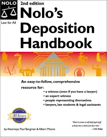 Stock image for Nolo's Deposition Handbook (2nd Edition) for sale by Wonder Book