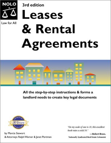 Leases & Rental Agreements (Leases and Rental Agreements, 3rd ed) (9780873377683) by Marcia Stewart; Janet Portman; Ralph E. Warner