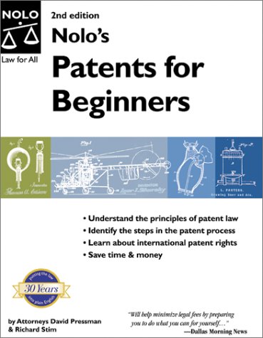Beispielbild fr Nolo's Patents for Beginners zum Verkauf von HPB-Red