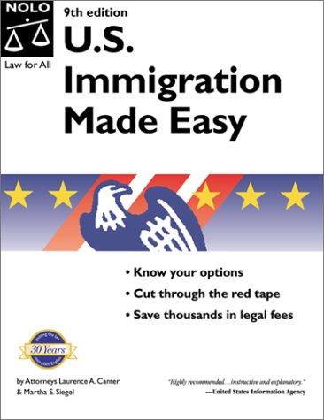 Imagen de archivo de U.S. Immigration Made Easy (9th Edition) a la venta por gearbooks