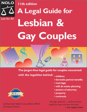 Stock image for A Legal Guide for Lesbian and Gay Couples for sale by HPB-Diamond