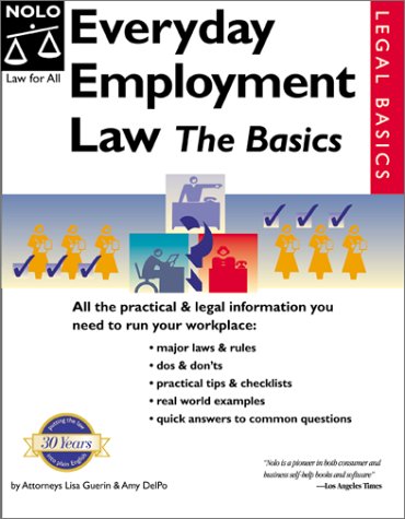 Beispielbild fr Everyday Employment Law: The Basics zum Verkauf von Hawking Books